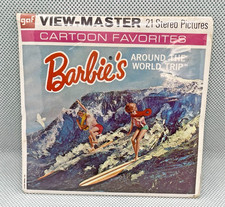 HTF 1965 NRFP View-Master 3-Reel Set Barbie's Around the World Trip, 2 SURFERS