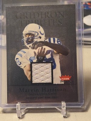 Marvin Harrison 2004 Fleer Tradition Game Used Jersey Colts HOF GT-MH