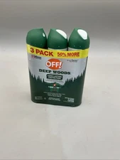 3 Pack OFF! Deep Woods Insect repellent Long last Protect 9oz Each New