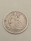 1877 Seated Liberty Silver Half Dollar 50C - Philadelphia Mint
