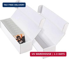Card Storage Box,2-Pack 1000 Count Card Box,Trading card storage box for TCG/M