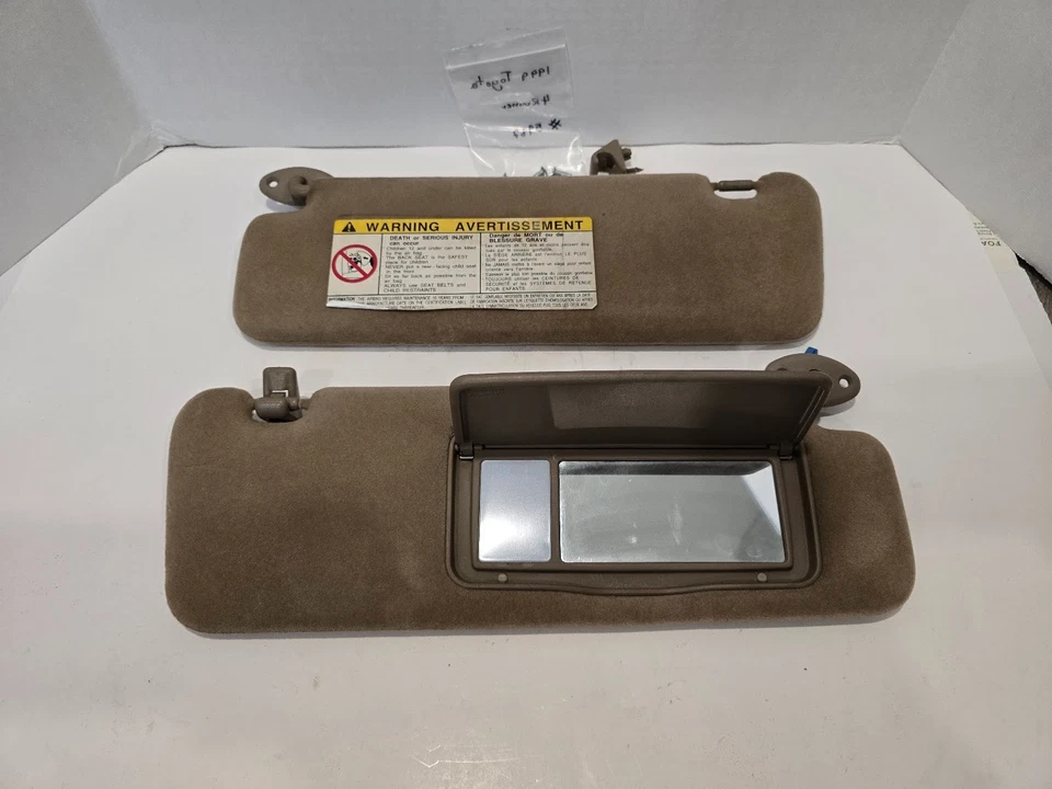 Par de parasoles laterales para conductor y pasajero Toyota 4Runner 1996-2002 marrón tostado A109 Foto 2 de 4
