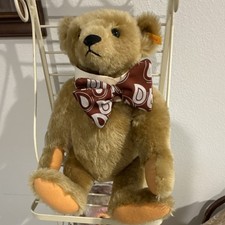 Steiff Teddy Bear with Bow Tie Yellow Ear Tag Germany MPN 652008