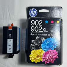5-Pack Genuine 2HP 902XL BLACK  1 902 CMY Color Ink EXP 01/2028