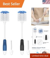 Versatile Bottle Brush Cleaner Set with Long Handle for Mugs Bottles