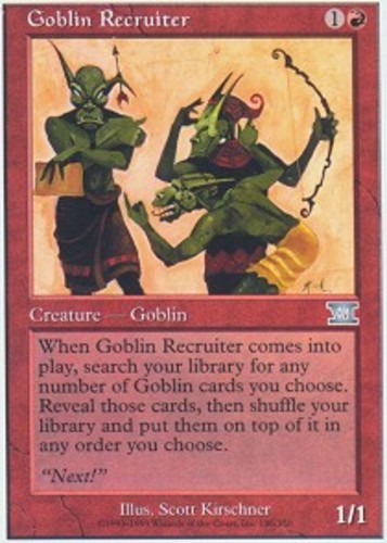 Goblin Recruiter NM, English MTG Sixth Edition