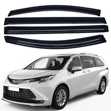 Tape-on Window Visors Vent Shade Wind Deflectors For 2011-2020 Toyota Sienna Tape-on Window Visors Vent Shade Wind Deflectors For 2011-2020 Toyota Sienna