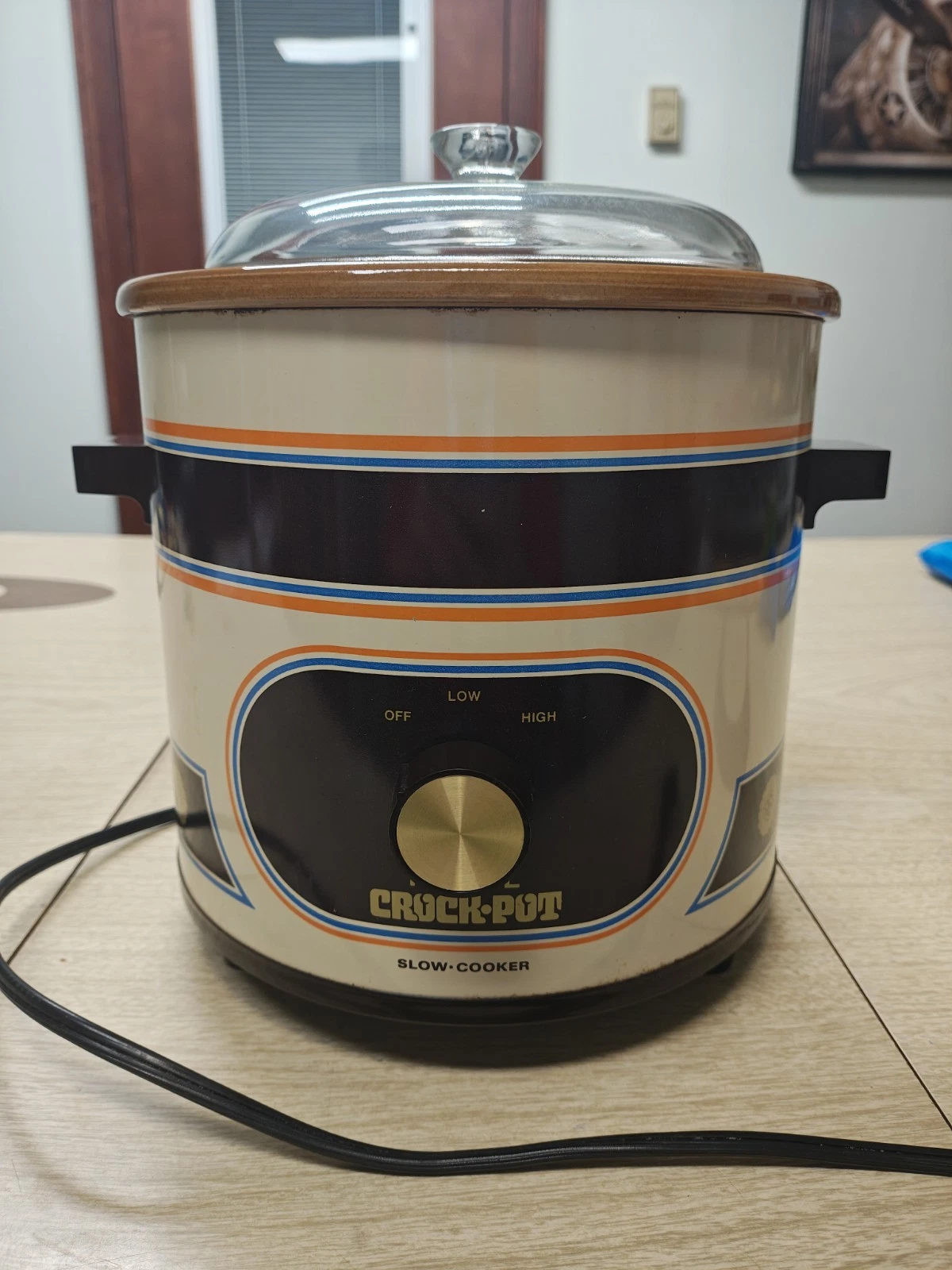 Vintage Rival Crock Pot 3.5 Qt Slow Cooker 3100/2 - Tested & Working Stoneware