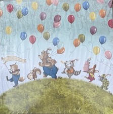 Stampin' Up Birthday Memories Designer Series Paper DSP 12 x 12 Bear Fox Animals