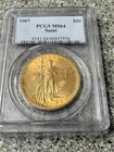 Pcgs 1907 $20 Gold Saint Gaudens MS64