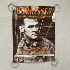 Vintage 1990 Morrissey November Spawned a Monster Maxi Promo Poster Smiths Band