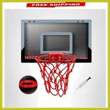 Portable Over-the-Door Mini Basketball Hoop & Pump: Shatterproof Fun Inside