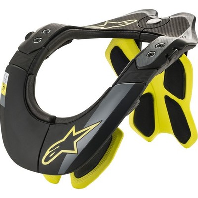 Alpinestars Bionic Neck Support Black/Yellow - Large/X-Large 6500019-155-L/XL