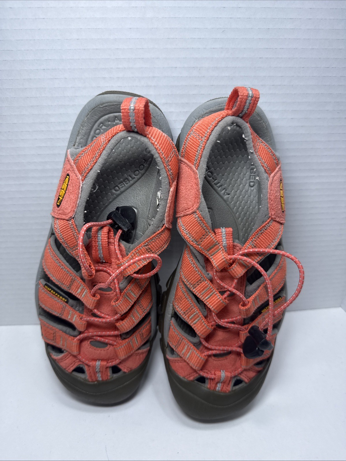 Sandali Keen donna taglia 7 arancioni punta antiurto sport escursionismo spiaggia pesca