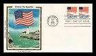 DR JIM STAMPS US COVER FLAG AMERICA THE BEAUTIFUL FDC COLORANO SILK CACHET