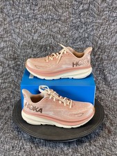 Hoka Clifton 9 Running Shoes Women's Size 8.5 Sandstone / Cream