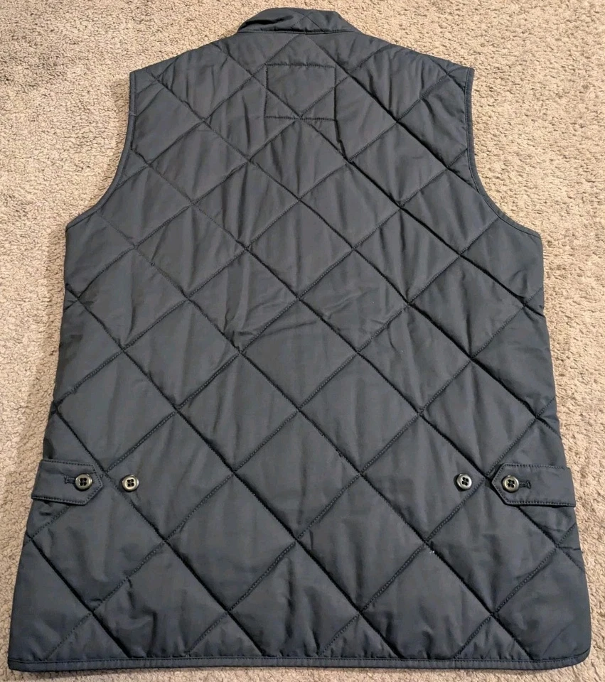 J.Crew Primaloft Sussex Quilted Full Zip Vest Blue Men's Small - Image 2 of 4