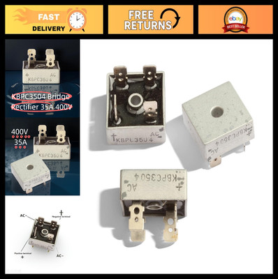 Bridge Rectifier 400V 35A - 3 Pack, High-Performance Electrical Components