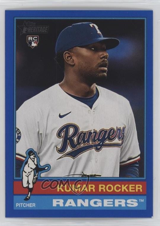 2025 Topps Heritage Dark Blue Border Kumar Rocker #179 6o3