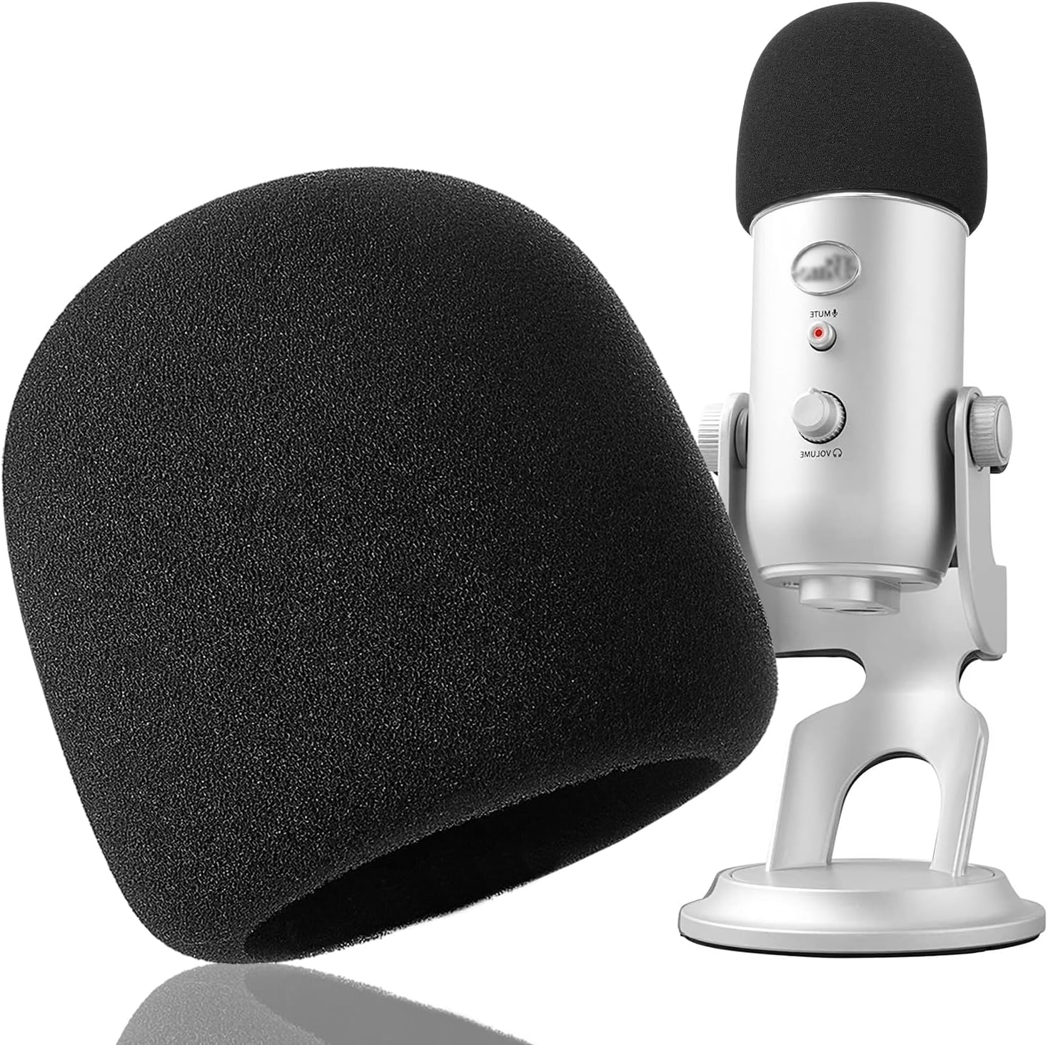 Blue Yeti Pop Filter Foam - Microphone Cover Foam for Blue Yeti, Yeti Pro Microp