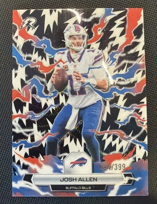 2025 Topps Resurgence Josh Allen Black & White Surge Refractor /399 Bills
