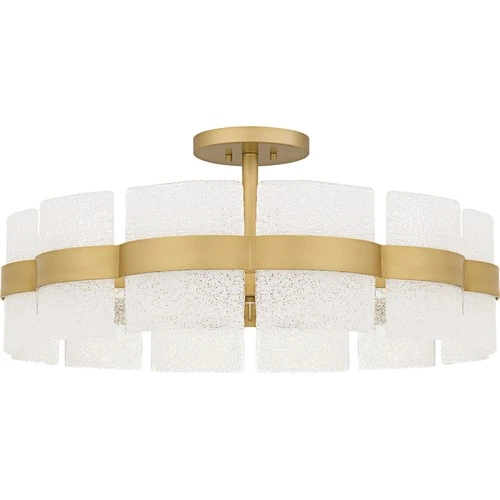 Quoizel SWE1730 Sweeney 6 Light 30"W Semi-Flush Drum Ceiling - Black - Picture 10 of 11