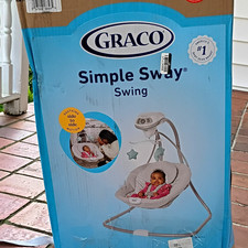 Graco Simple Sway Baby Swing Side-to-Side Motion, Gray, Infant