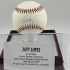 TRISTAR Hidden Treasures Javy Lopez Authentic Signed Baseball w/Hologram