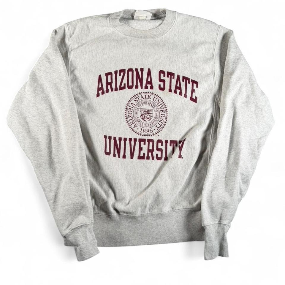 Vintage Y2K Champion Reverse Weave Arizona State Gray Crewneck