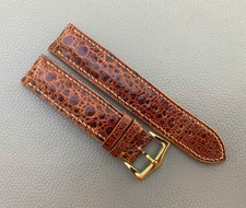 Brown Genuine Leather Watch Strap Band Size 15 16 17 18 19 20 21 22 23 24 25 26