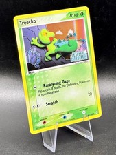 Treecko 67/100 Stamped Pokemon EX Crystal Guardians Vintage Reverse Holo NM/LP