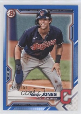 2021 Bowman Prospects Blue Border 144/150 Nolan Jones #BP-35 09nc