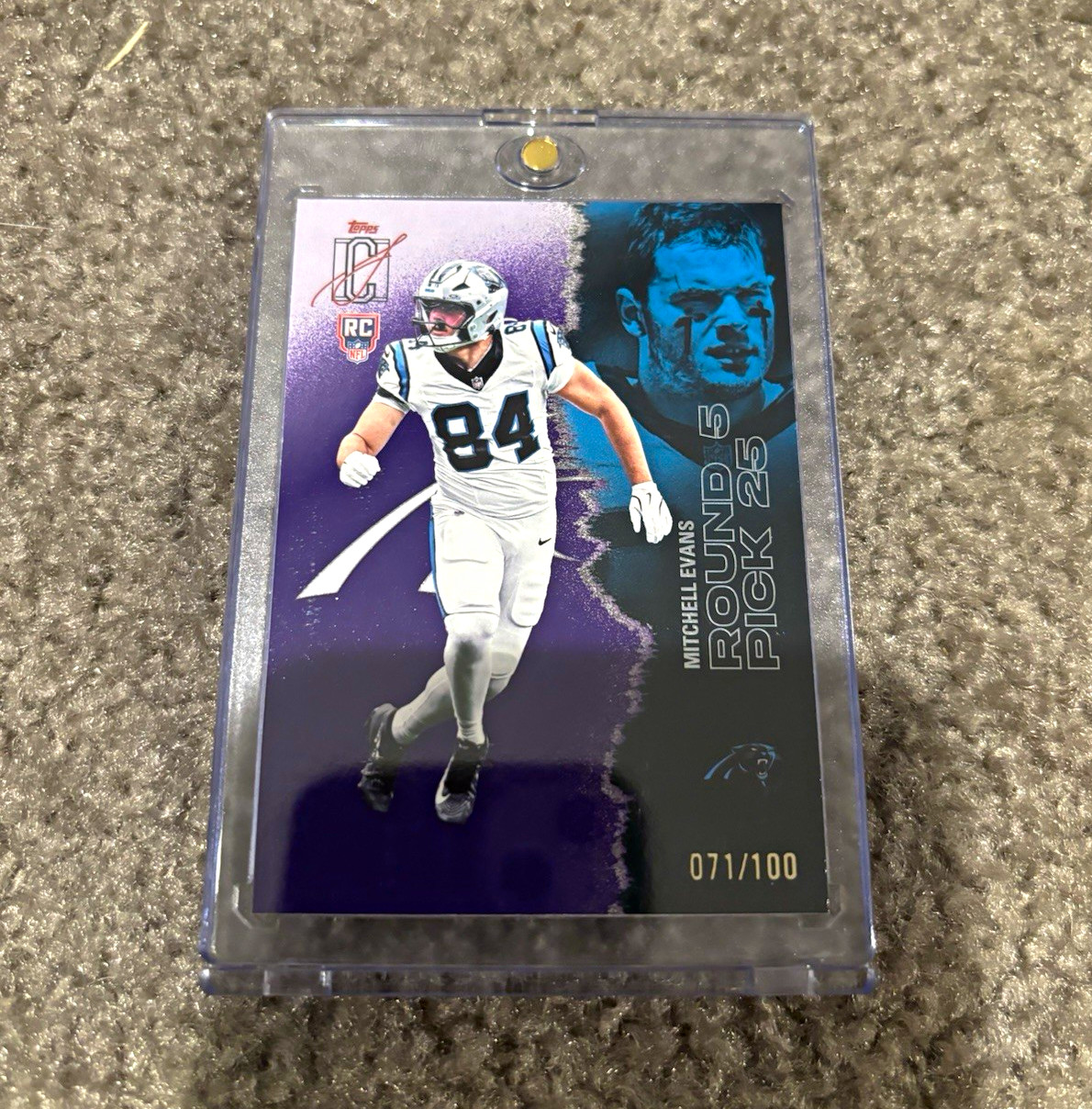 Topps Signature Class Mitchell Evans Bound & Picked RC #192 071/100