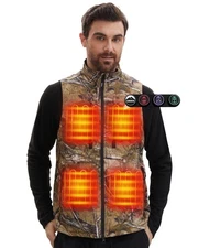 ARRIS 7.4V Battery Heated Hunting Vest Size Adjustable Electric Heated Coat