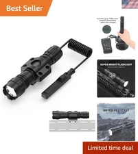 Tactical Flashlight 1200 Lumens LED Light M Lock Rail Mount Ar Flashlight wit...