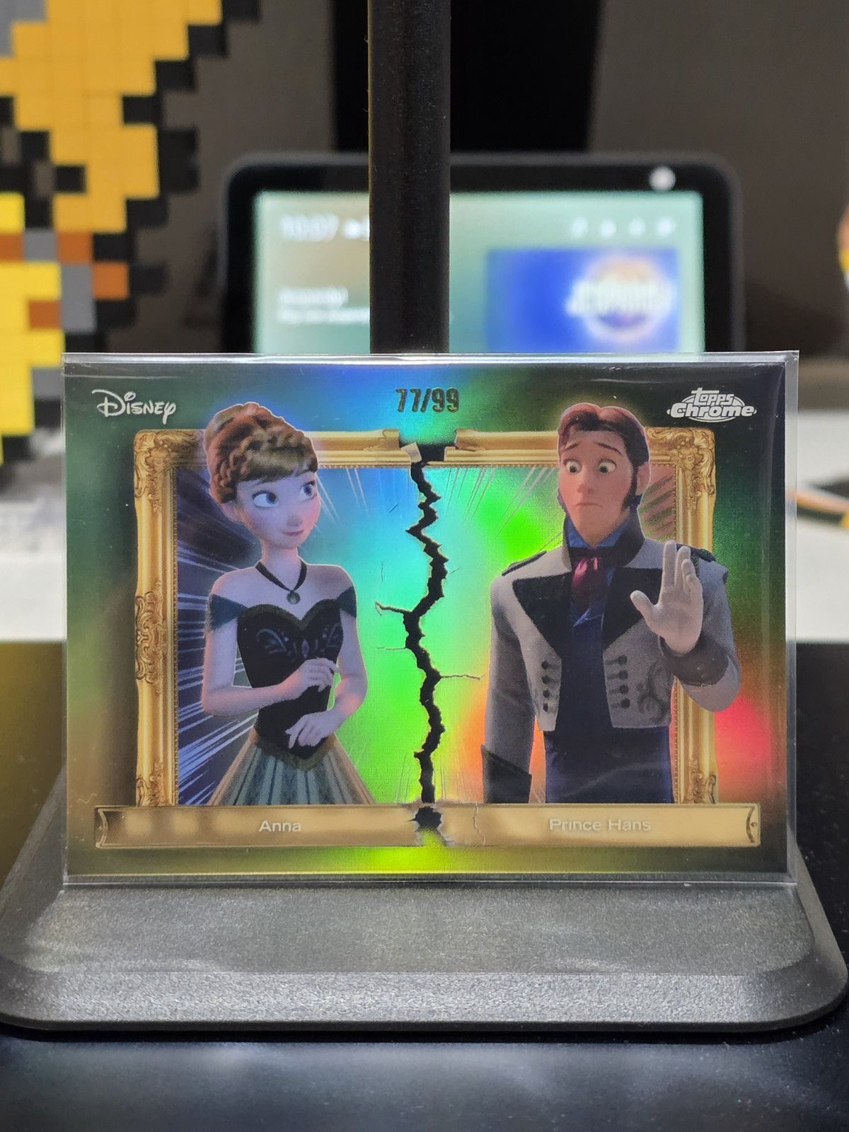 2026 Topps Disney Neon Anna/Prince Hans /99 Family First Rivals #FFR-28 Frozen