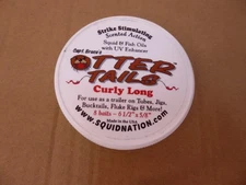 New Capt. Bruce's Otter Tails Green Chartreuse Curly Long Fishing 8 Baits 6 1/2"