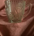 New Listingone vintage Older Demitasse cup depression iris and herringbone clear glass
