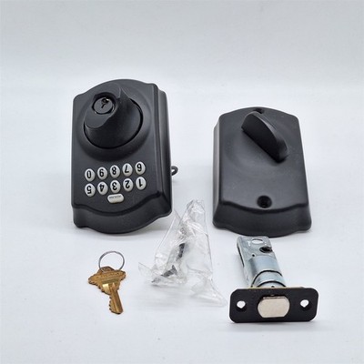 SCHLAGE BE365 CAM 622 Keypad Electronic Deadbolt, Matte Black
