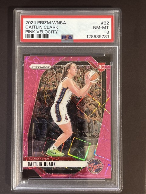 Caitlin Clark 2024 Panini Prizm WNBA Pink Velocity