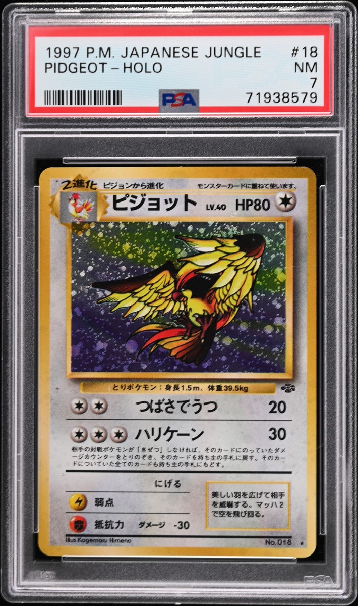 ポケモン - ポケモンカード ピジョット PSA 1997 PIDGEOT Japanese 1997 POKEMON JPN JUNGLE #18 PIDGEOT-HOLO PSA 7 | eBay