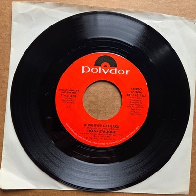 FRANK STALLONE If We Ever Get Back DJ PROMO 45 7'' Record Vinyl