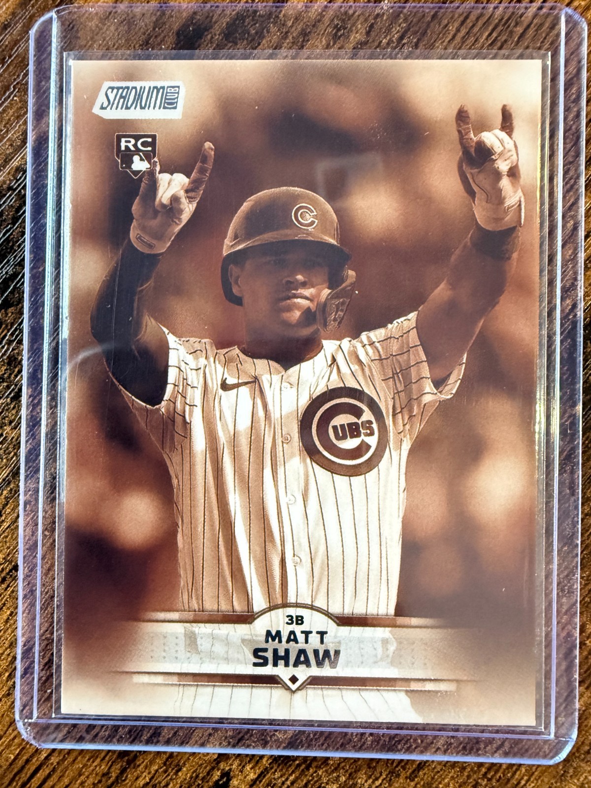Matt Shaw - (RC) 2025 Topps Stadium Club Sepia #65