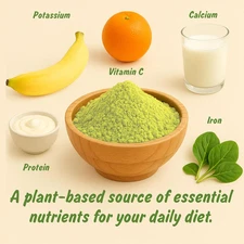 USDA Organic Moringa Powder, Lab Tested for Heavy Metals, Resealable 4 Oz Pou...