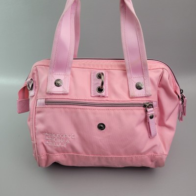 Vintage George Gina & Lucy Pink Small Crossbody Tote Bag Frameboy