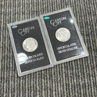 Carson City Morgan Silver Dollar Uncirculated (Lot Of 2) 1882 And 1883 GSA