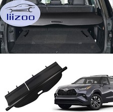 Fit 2020-2023 Toyota Highlander Rear Trunk Cargo Cover Retractable Luggage Shade Fit 2020-2023 Toyota Highlander Rear Trunk Cargo Cover Retractable Luggage Shade