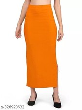 Saree Shapewear Petticoat for Women, Shapers for Women's Orange,xl 