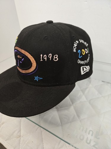 Arizona Diamond Backs New Era 1998 Scribble World Series Black Fitted Hat... - Picture 4 of 15