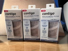 3 count Clybourn FreeFlow Filter Water Bottle Replacement Carbon Fiber 